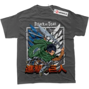 Levi Ackerman T-Shirt, Attack On Titan True Fan Shirt SHIN1712092192 - Coffee