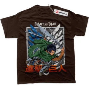 Levi Ackerman T-Shirt, Attack On Titan True Fan Shirt SHIN1712092192 - Carbon