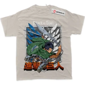 Levi Ackerman T-Shirt, Attack On Titan True Fan Shirt SHIN1712092192 - Sand