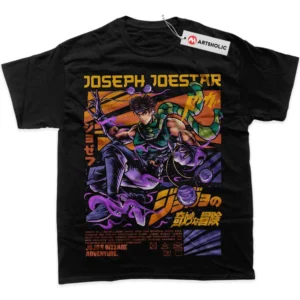 Joseph Joestar T-Shirt, JoJo? Bizarre Adventure True Fan Shirt SHIN1712092194 - Black