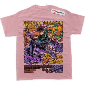 Joseph Joestar T-Shirt, JoJo? Bizarre Adventure True Fan Shirt SHIN1712092194 - Pink