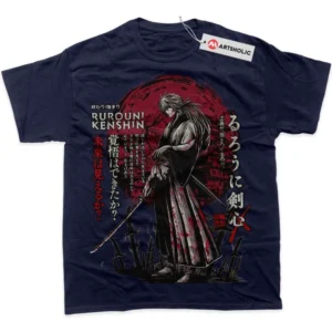 Kenshin Himura T-Shirt, Rurouni Kenshin True Fan Shirt SHIN1712092196 - Navy