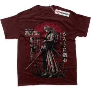 Kenshin Himura T-Shirt, Rurouni Kenshin True Fan Shirt SHIN1712092196 - Wine Red