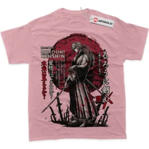 Kenshin Himura T-Shirt, Rurouni Kenshin True Fan Shirt SHIN1712092196 - Pink