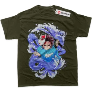 Tanjiro Kamado T-Shirt, Demon Slayer True Fan Shirt SHIN1712092197 - Army Green