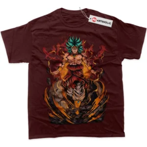 Broly T-Shirt, Dragon Ball True Fan Shirt SHIN1712092198 - Wine Red