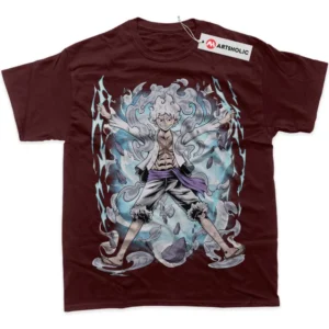 Monkey D Luffy T-Shirt, One Piece True Fan Shirt SHIN1712092201 - Wine Red