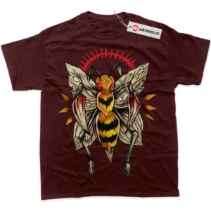 Beedrill T-Shirt, Pokemon True Fan Shirt SHIN1712092206 - Wine Red
