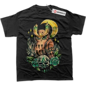 Noctowl T-Shirt, Pokemon True Fan Shirt SHIN1712092207 - Black