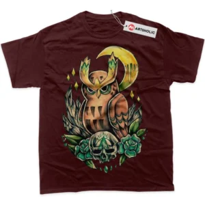 Noctowl T-Shirt, Pokemon True Fan Shirt SHIN1712092207 - Wine Red