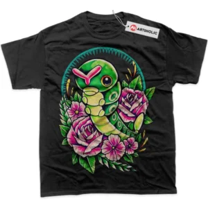 Caterpie T-Shirt, Pokemon True Fan Shirt SHIN1712092208 - Black