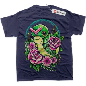 Caterpie T-Shirt, Pokemon True Fan Shirt SHIN1712092208 - Navy