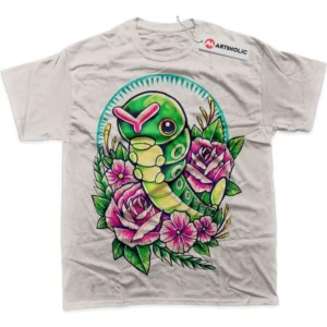 Caterpie T-Shirt, Pokemon True Fan Shirt SHIN1712092208 - Light Grey