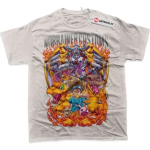 Agumon T-Shirt, Digimon Adventure True Fan Shirt SHIN1712092212 - Light Grey