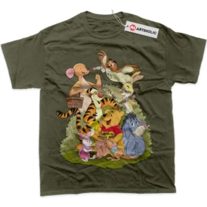 Winnie the Pooh T-Shirt, Animated True Fan Shirt SHIN1712092215 - Army Green