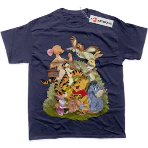 Winnie the Pooh T-Shirt, Animated True Fan Shirt SHIN1712092215 - Navy