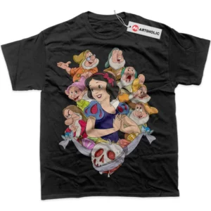 Snow White and the Seven Dwarfs T-Shirt, Animated True Fan Shirt SHIN1712092216 - Black