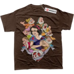 Snow White and the Seven Dwarfs T-Shirt, Animated True Fan Shirt SHIN1712092216 - Carbon