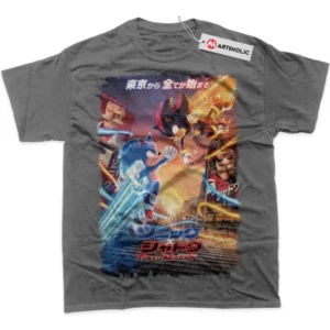 Shadow vs Sonic the Hedgehog T-Shirt, Animated True Fan Shirt SHIN1712092217 - Coffee