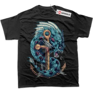 Gyarados T-Shirt, Pokemon True Fan Shirt SHIN1712092219 - Black