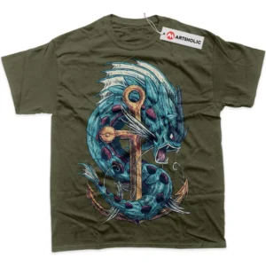 Gyarados T-Shirt, Pokemon True Fan Shirt SHIN1712092219 - Army Green