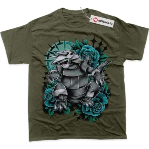 Aggron T-Shirt, Pokemon True Fan Shirt SHIN1712092223 - Army Green