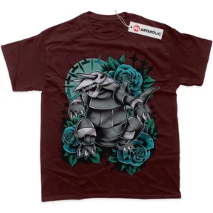 Aggron T-Shirt, Pokemon True Fan Shirt SHIN1712092223 - Wine Red