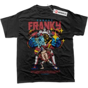 Franky T-Shirt, One Piece True Fan Shirt SHIN1712092226 - Black