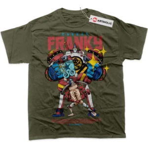 Franky T-Shirt, One Piece True Fan Shirt SHIN1712092226 - Army Green