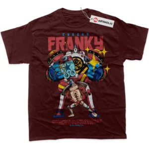 Franky T-Shirt, One Piece True Fan Shirt SHIN1712092226 - Wine Red