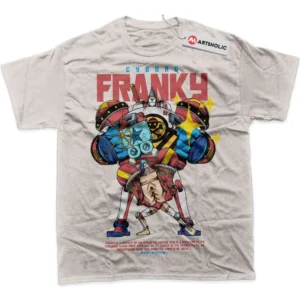Franky T-Shirt, One Piece True Fan Shirt SHIN1712092226 - Light Blue