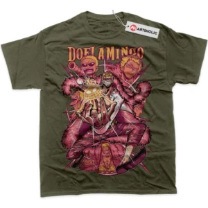 Donquixote Doflamingo T-Shirt, One Piece True Fan Shirt SHIN1712092227 - Army Green