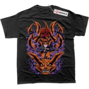 Kurama vs Naruto Uzumaki T-Shirt, Anime True Fan Shirt SHIN1712092228 - Black
