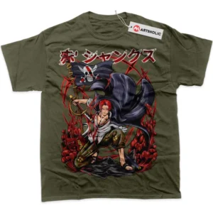 Shanks T-Shirt, One Piece True Fan Shirt SHIN1712092229 - Army Green