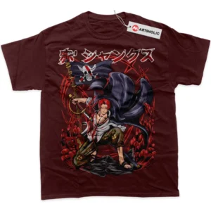 Shanks T-Shirt, One Piece True Fan Shirt SHIN1712092229 - Wine Red
