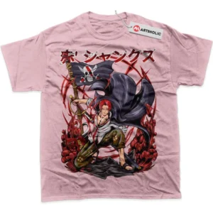 Shanks T-Shirt, One Piece True Fan Shirt SHIN1712092229 - Pink