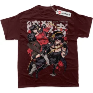 Yor Forger T-Shirt, Spy x Family True Fan Shirt SHIN1712092232 - Wine Red