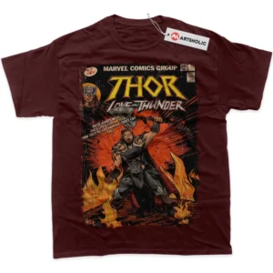 Thor T-Shirt, Marvel Comics True Fan Shirt SHIN1712092233 - Wine Red