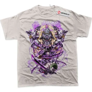 Roronoa Zoro T-Shirt, One Piece True Fan Shirt SHIN1712092234 - Light Blue