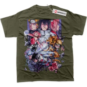 Naruto T-Shirt, Anime True Fan Shirt SHIN1712092235 - Army Green