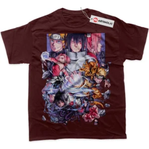 Naruto T-Shirt, Anime True Fan Shirt SHIN1712092235 - Wine Red
