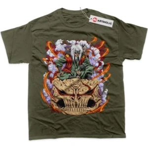 Skull Jiraiya T-Shirt, Naruto True Fan Shirt SHIN1712092239 - Army Green