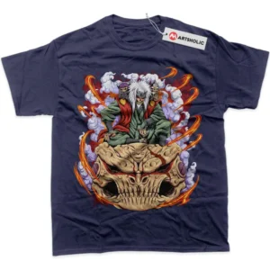 Skull Jiraiya T-Shirt, Naruto True Fan Shirt SHIN1712092239 - Navy