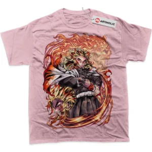 Kyojuro Rengoku T-Shirt, Demon Slayer True Fan Shirt SHIN1712092240 - Pink
