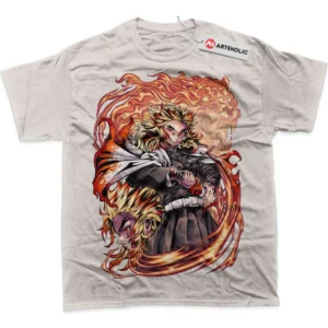 Kyojuro Rengoku T-Shirt, Demon Slayer True Fan Shirt SHIN1712092240 - Light Grey