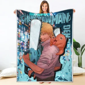 Denji Blanket Custom Chainsaw Man Anime