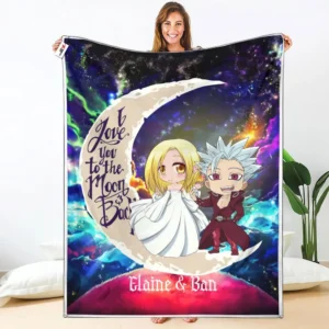 Ban - Elaine Fleece Blanket Custom Valentine Anime