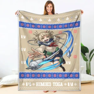 Himiko Toga Fleece Blanket Custom My Hero Academia Anime