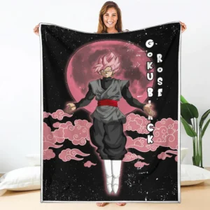 Goku Black Rose Blanket Custom Cloud Dragon Ball Anime
