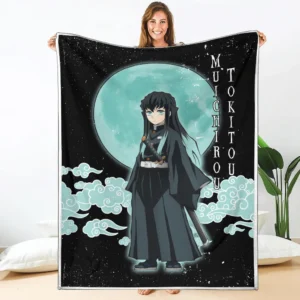 Muichirou Tokitou Blanket Custom Moon Style Demon Slayer Anime